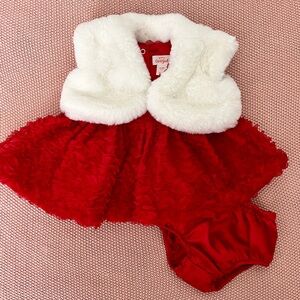 Cat & Jack Red and White Diaper Cover Set